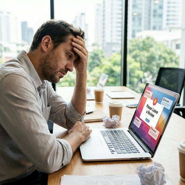 Frustrated business owner